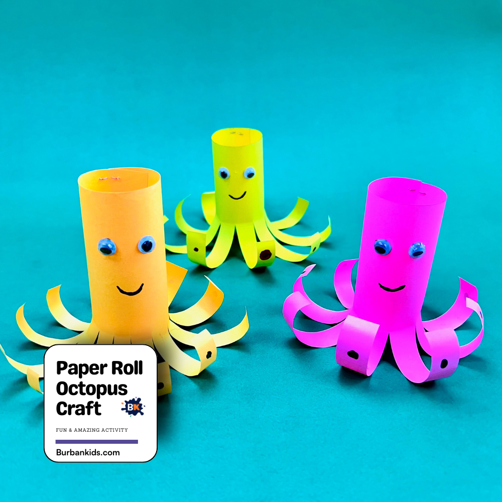 Paper Roll Octopus Craft Paper Roll Octopus Craft