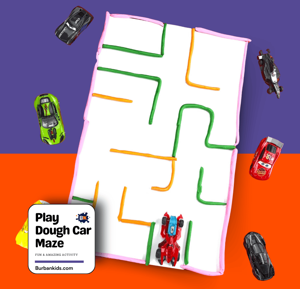 Play Dough Car Maze
