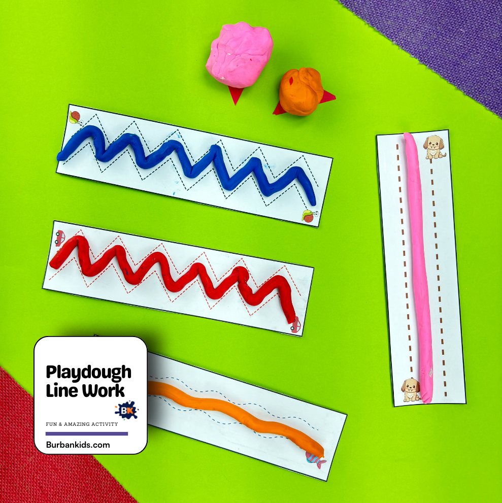 Playdough Line Work Playdough Line Work