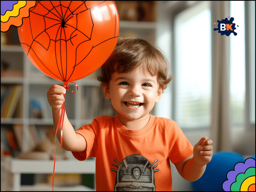 Playing With Spiderman Balloon Activity For Kids Playing With Spiderman Balloon Activity For Kids