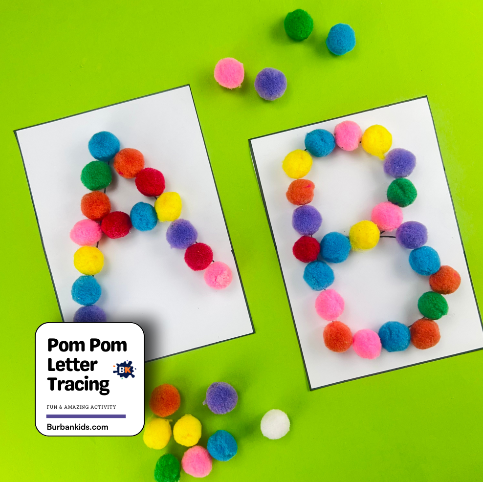 Pom Pom Letter Tracing Pom Pom Letter Tracing