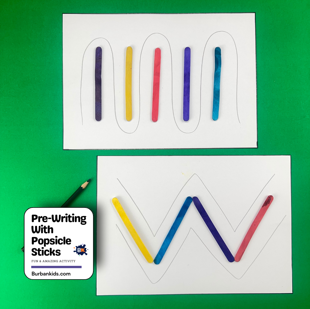 Pre-Writing With Popsicle Sticks Pre-Writing With Popsicle Sticks