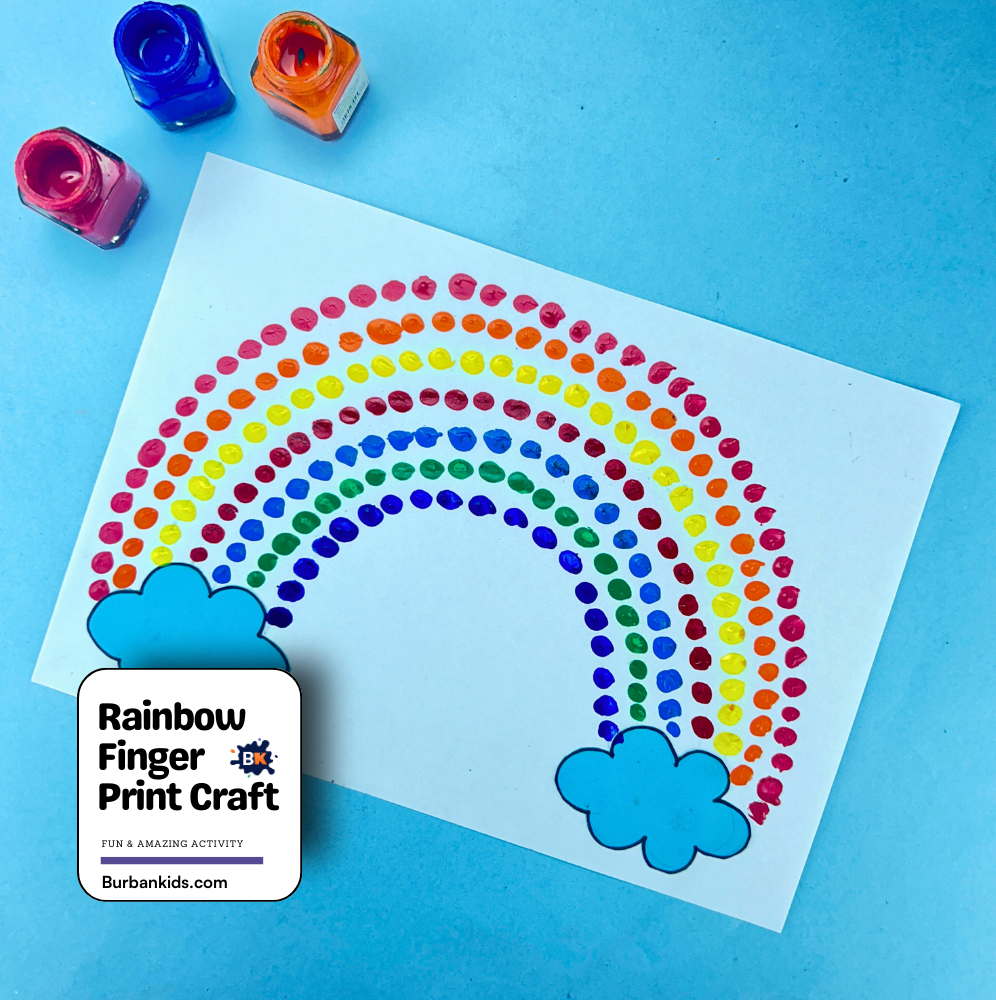 Rainbow Finger Print Craft Rainbow Finger Print Craft