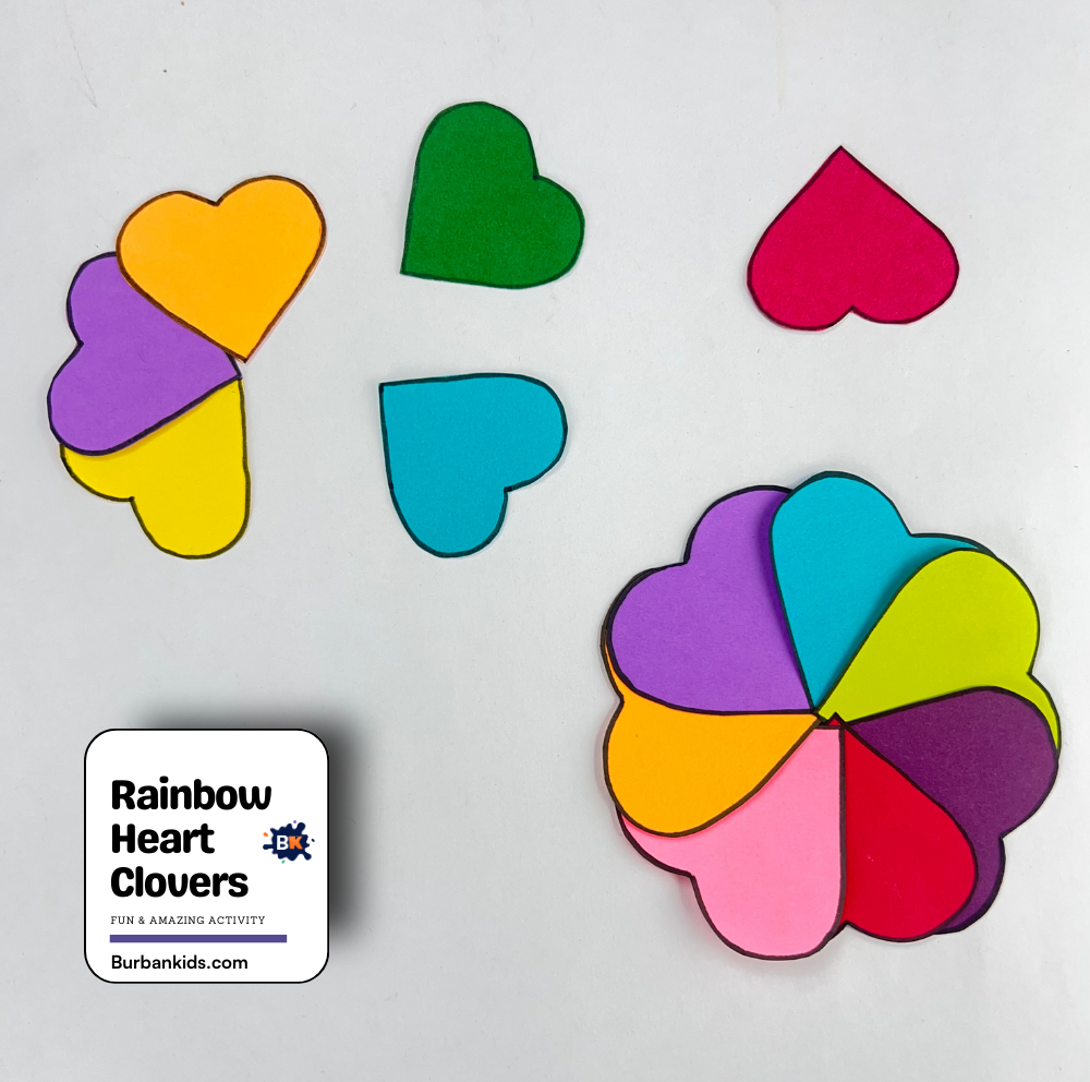 Rainbow Heart Clovers Rainbow Heart Clovers