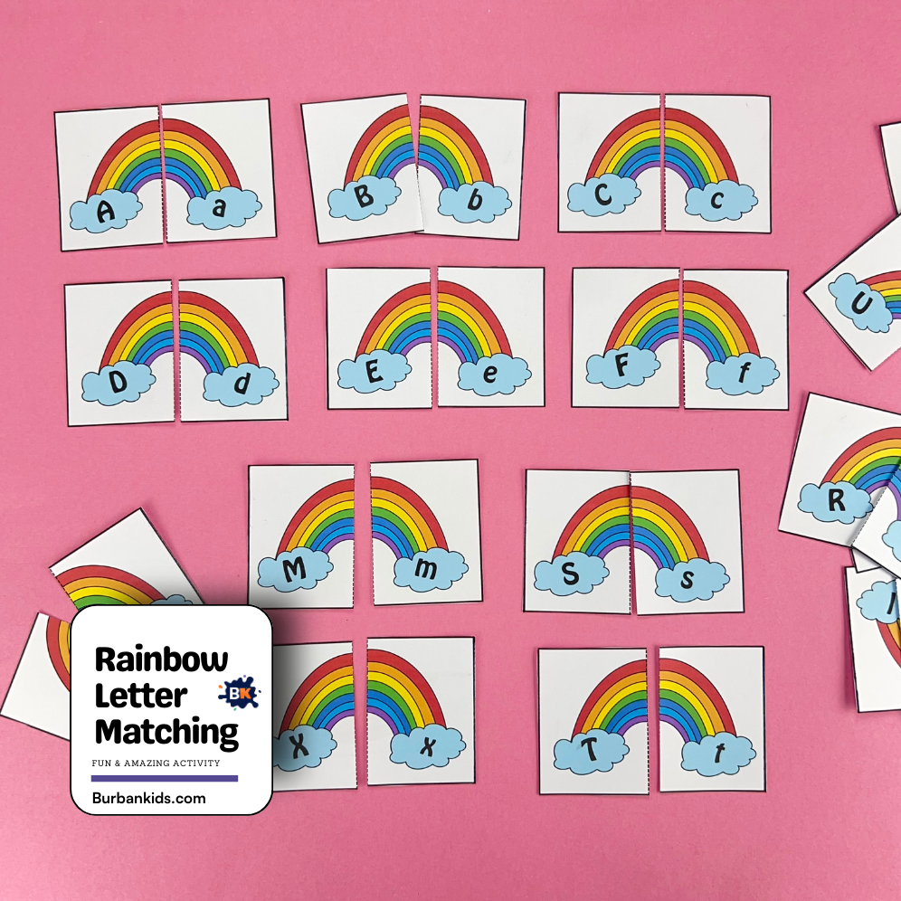 Rainbow Letter Matching Rainbow Letter Matching