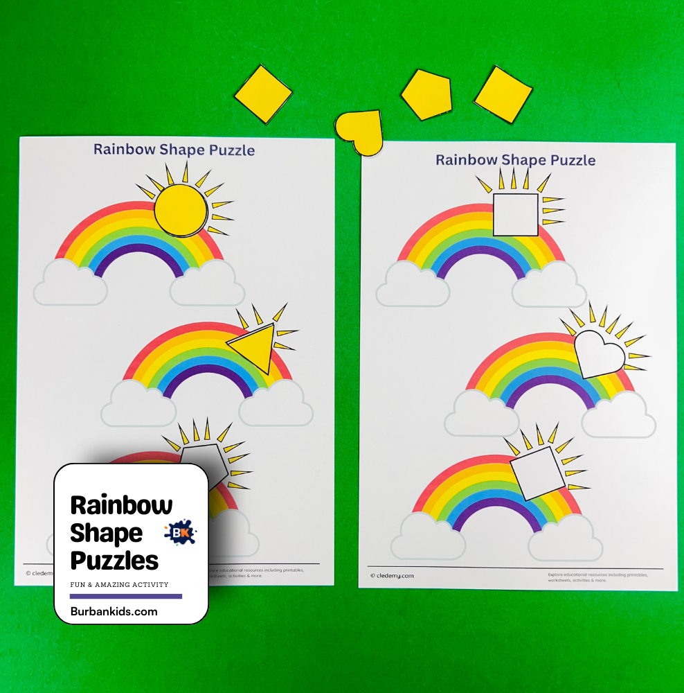 Rainbow Shape Puzzles Rainbow Shape Puzzles