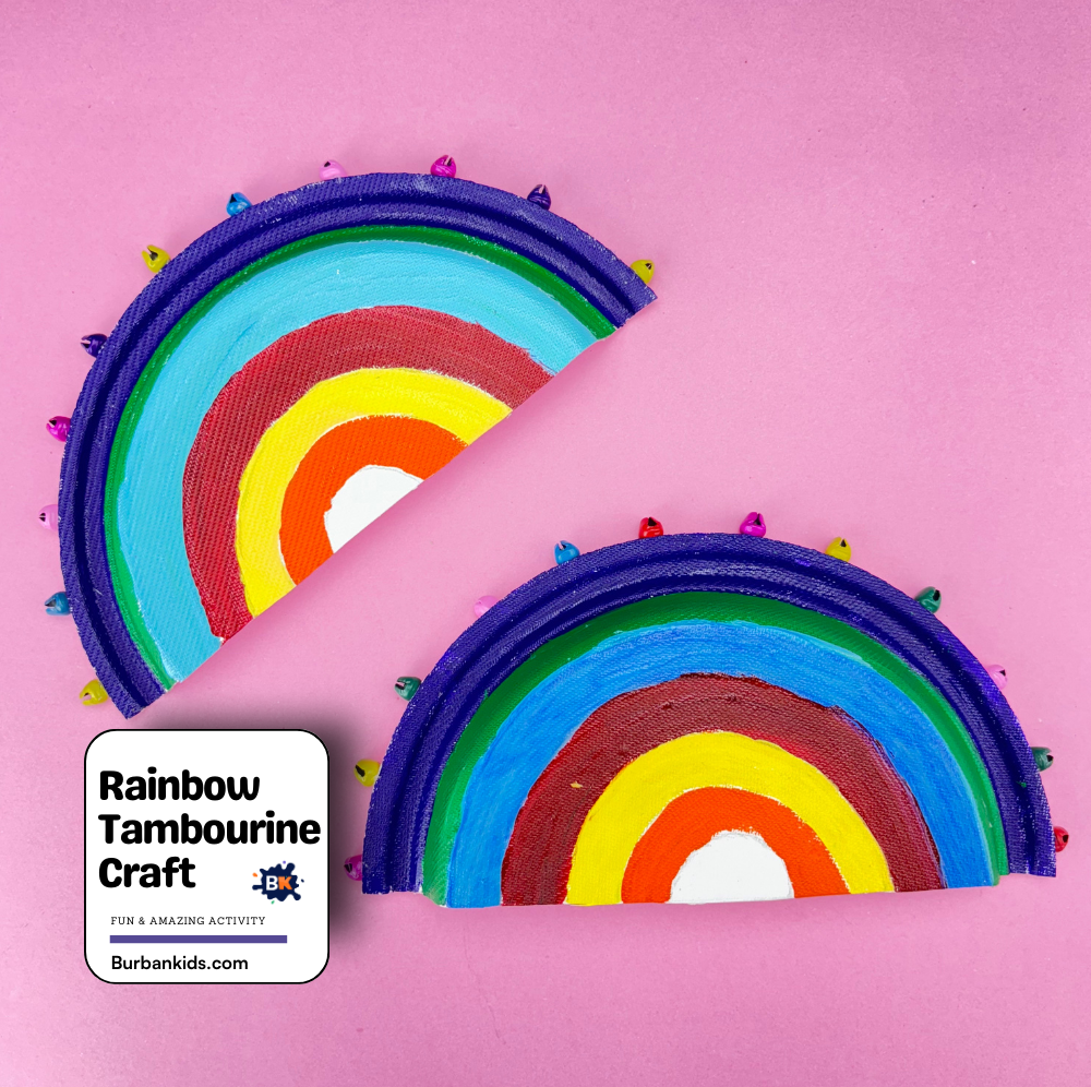 Rainbow Tambourine Craft Rainbow Tambourine Craft