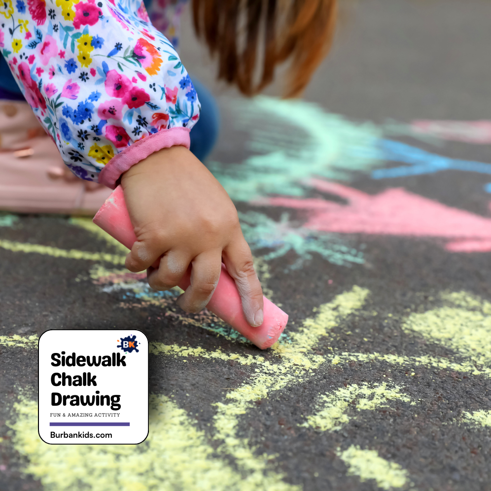 Sidewalk Chalk Drawing Sidewalk Chalk Drawing