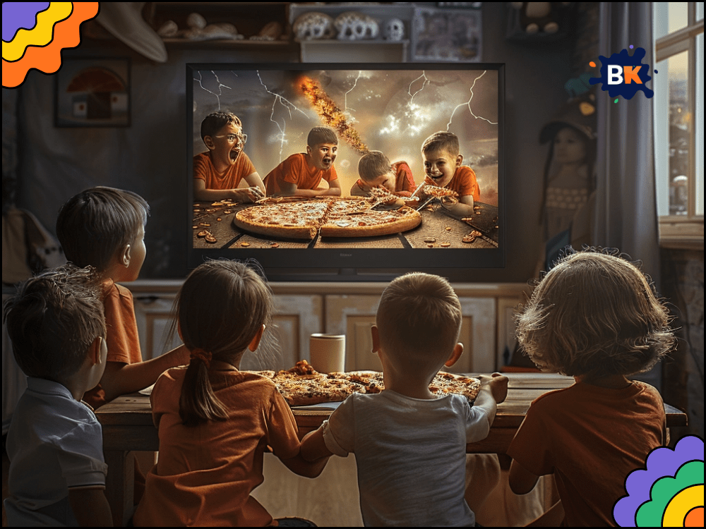 Watching Movie While Eating Pizza At Night Activity For Kids Watching Movie While Eating Pizza At Night Activity For Kids