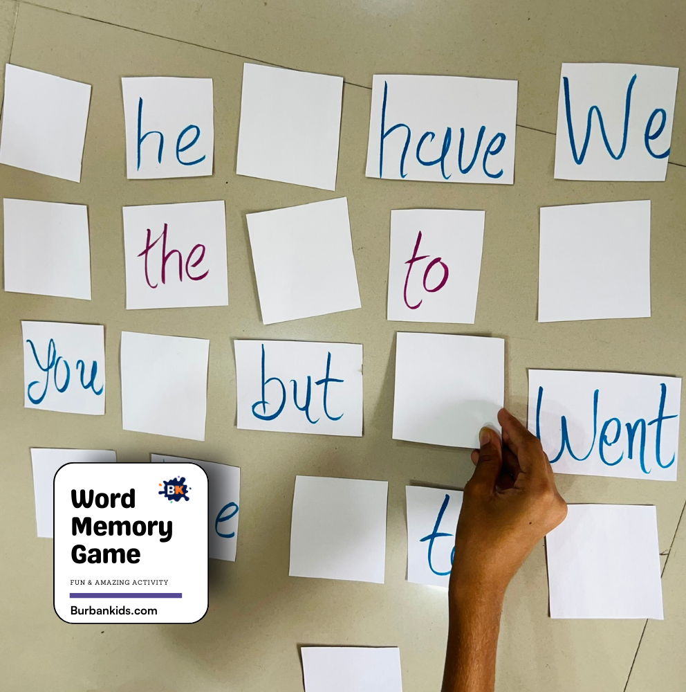 Word Memory Game Word Memory Game