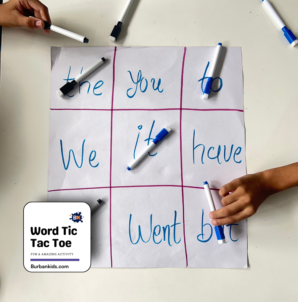 Word Tic Tac Toe Word Tic Tac Toe