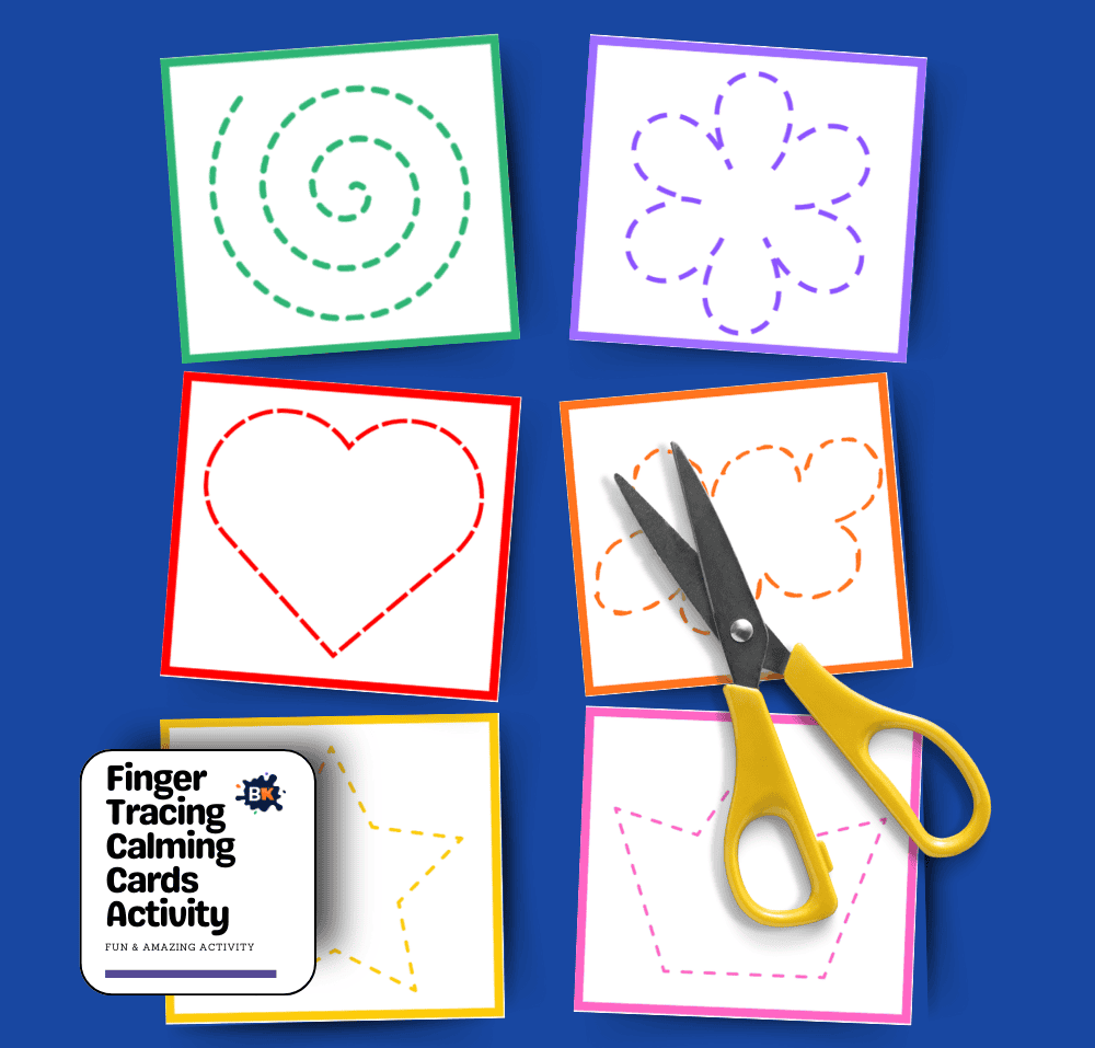Finger Tracing Calming Cards Activity