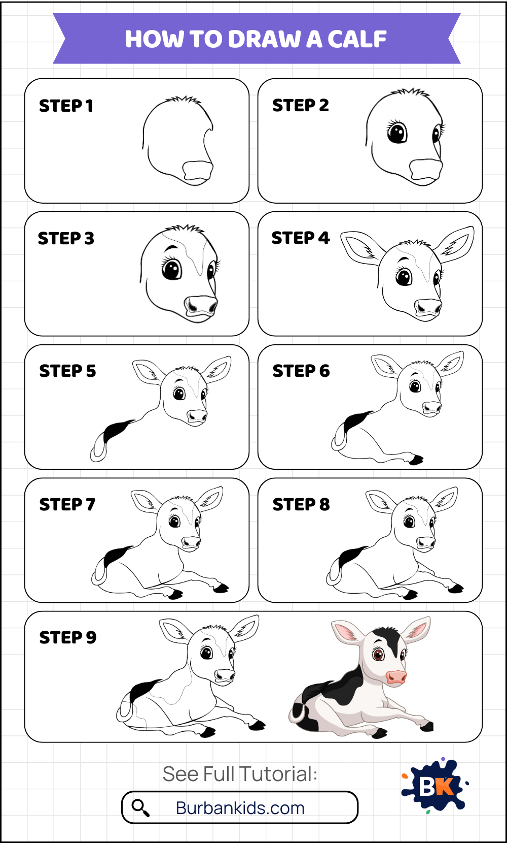 How To Draw A Calf How To Draw A Calf