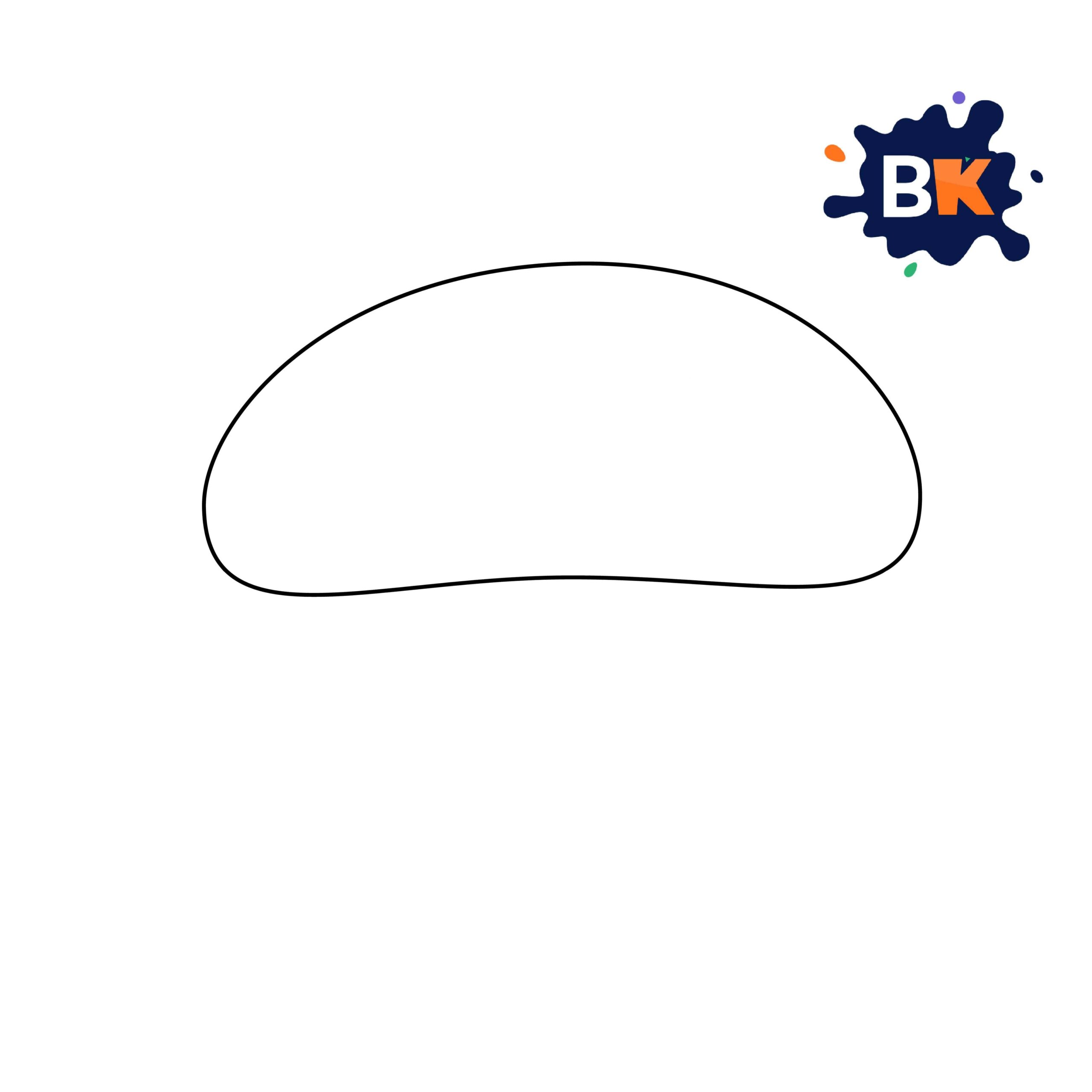 How to Draw a Burger Step 1 How to Draw a Burger Step 1