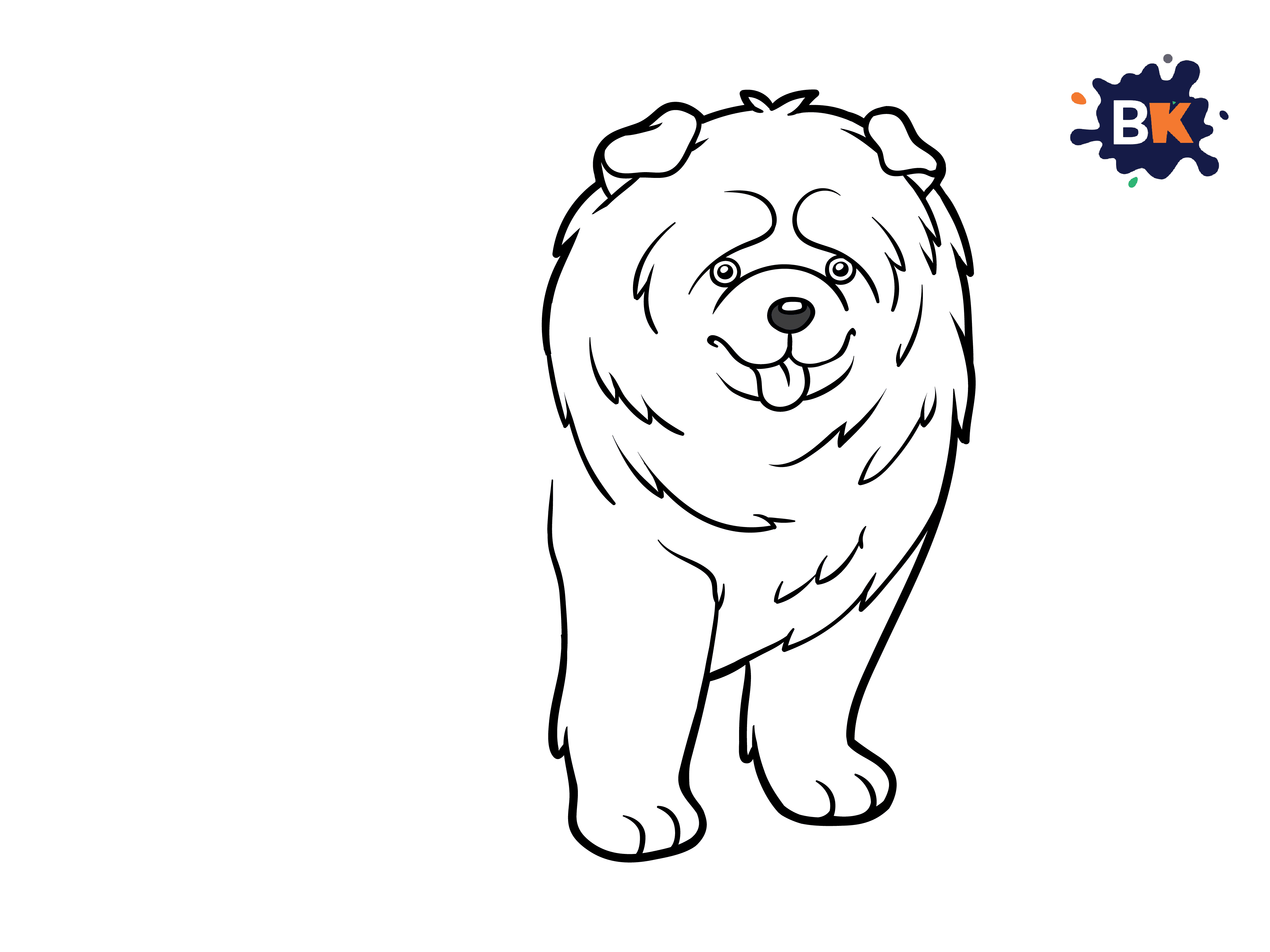 How to Draw a Chow Chow Step 5 How to Draw a Chow Chow Step 5