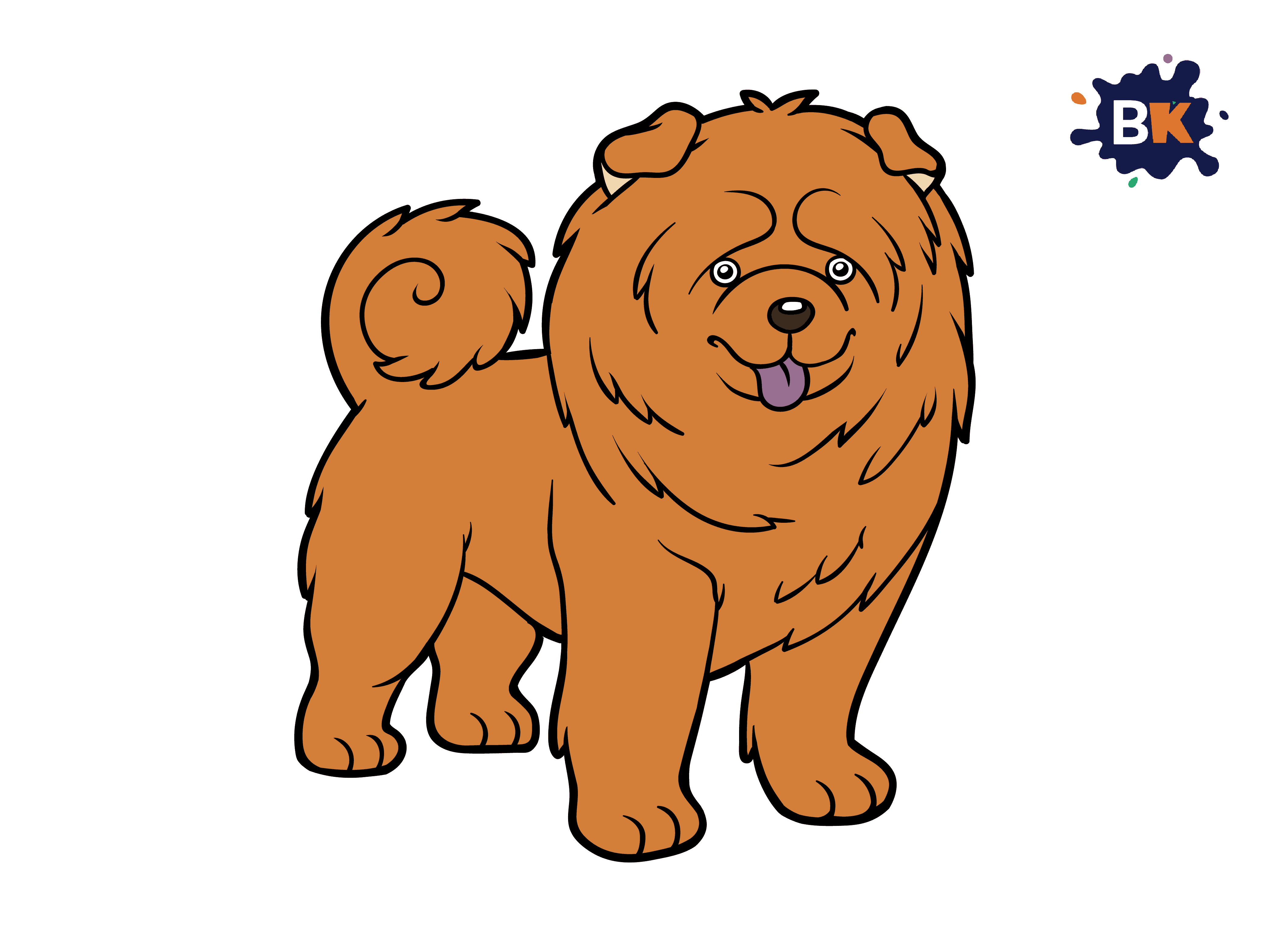 How to Draw a Chow Chow Step 9 How to Draw a Chow Chow Step 9