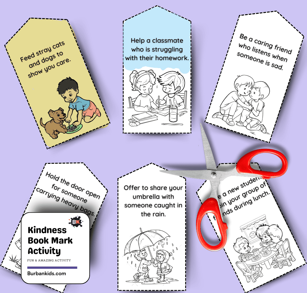 Kindness Book Mark Activity