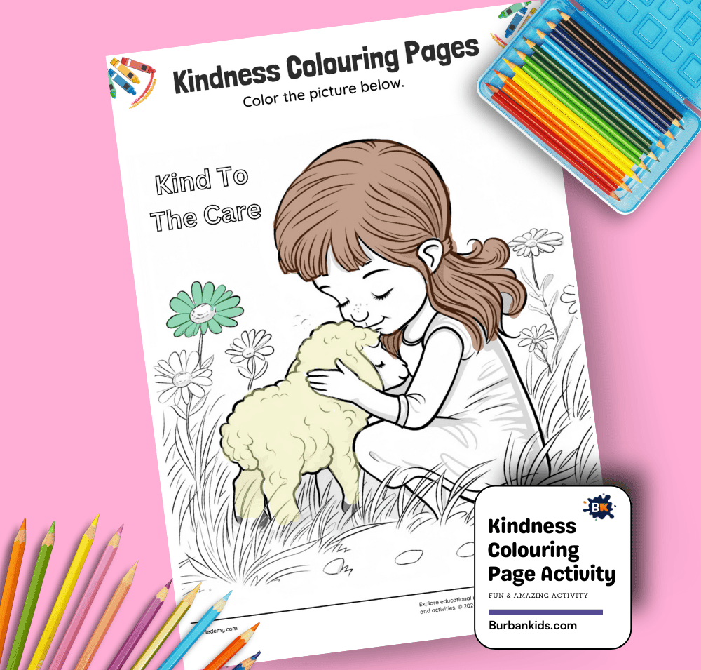 Kindness Colouring Page Activity