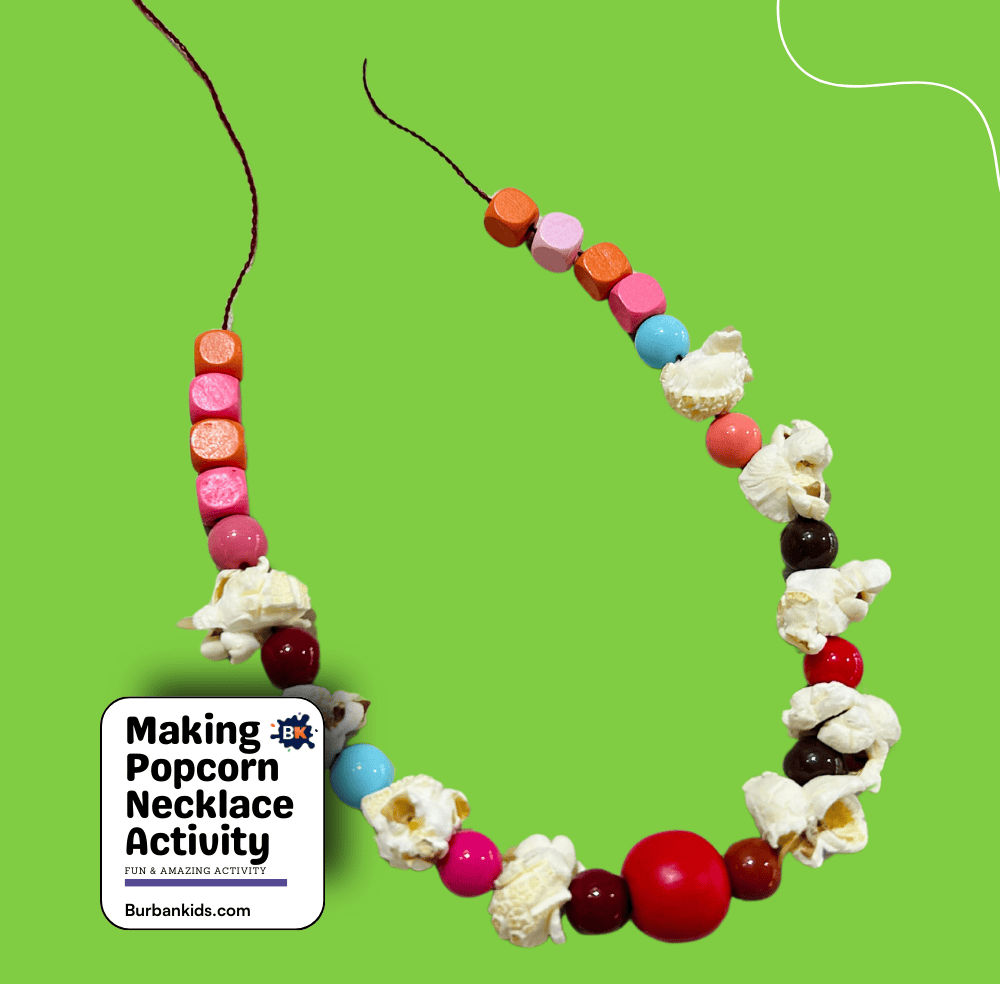 Making Popcorn Necklace Activity