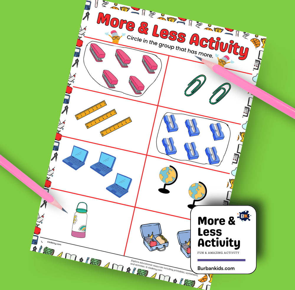 More & Less Activity
