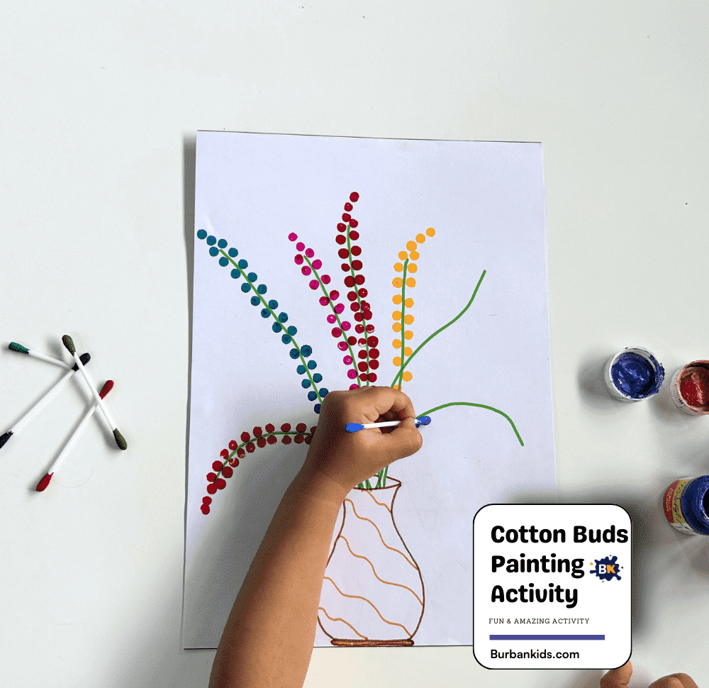 Cotton Buds Painting Activity