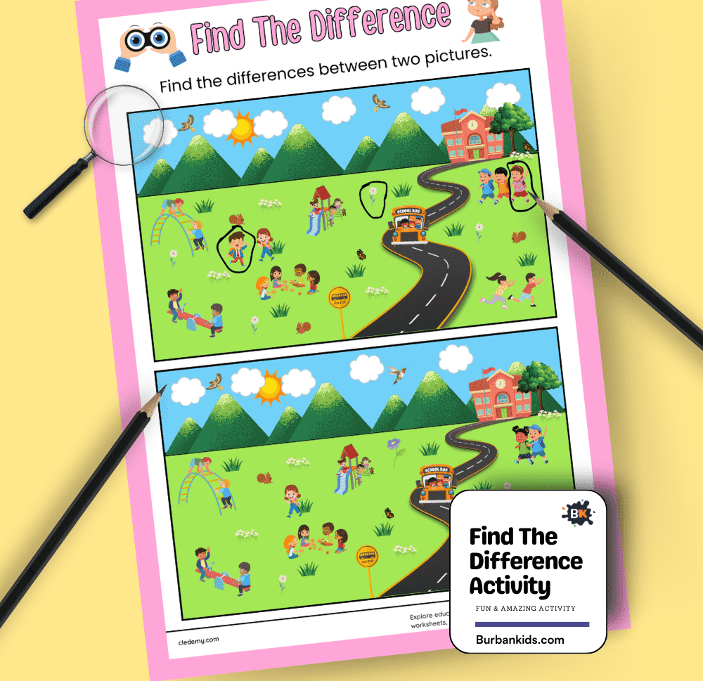 Find The Difference Activity
