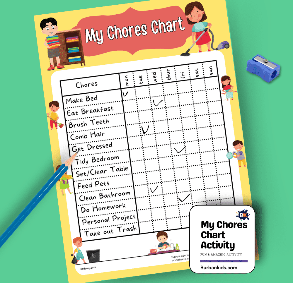 My Chores Chart Activity
