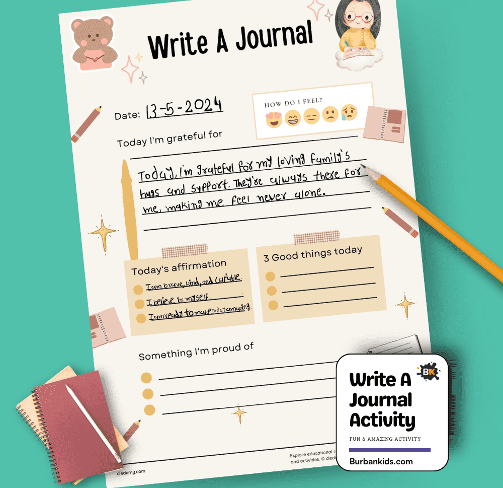 Write A Journal Activity