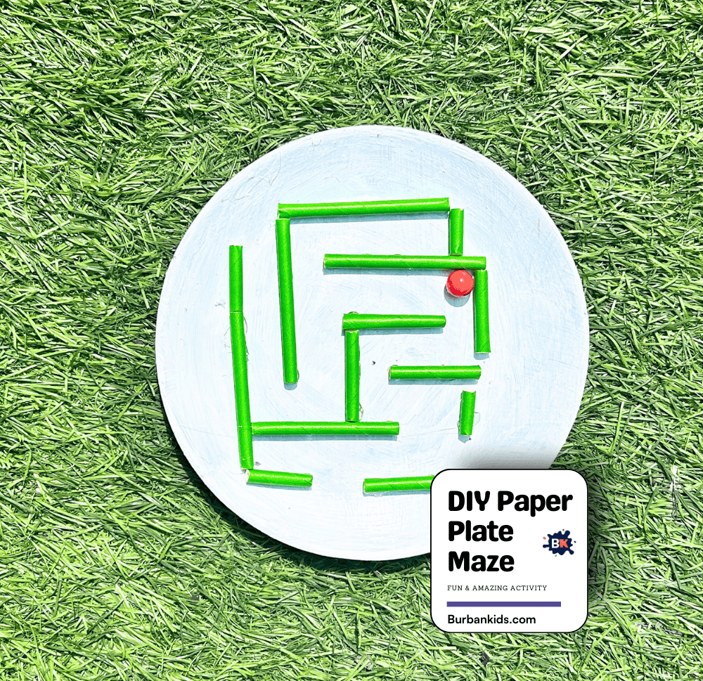 DIY Paper Plate Maze