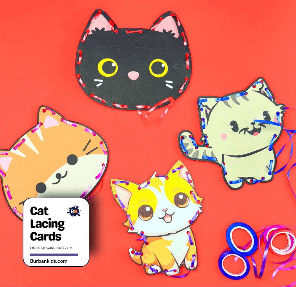 Cat Lacing Cards