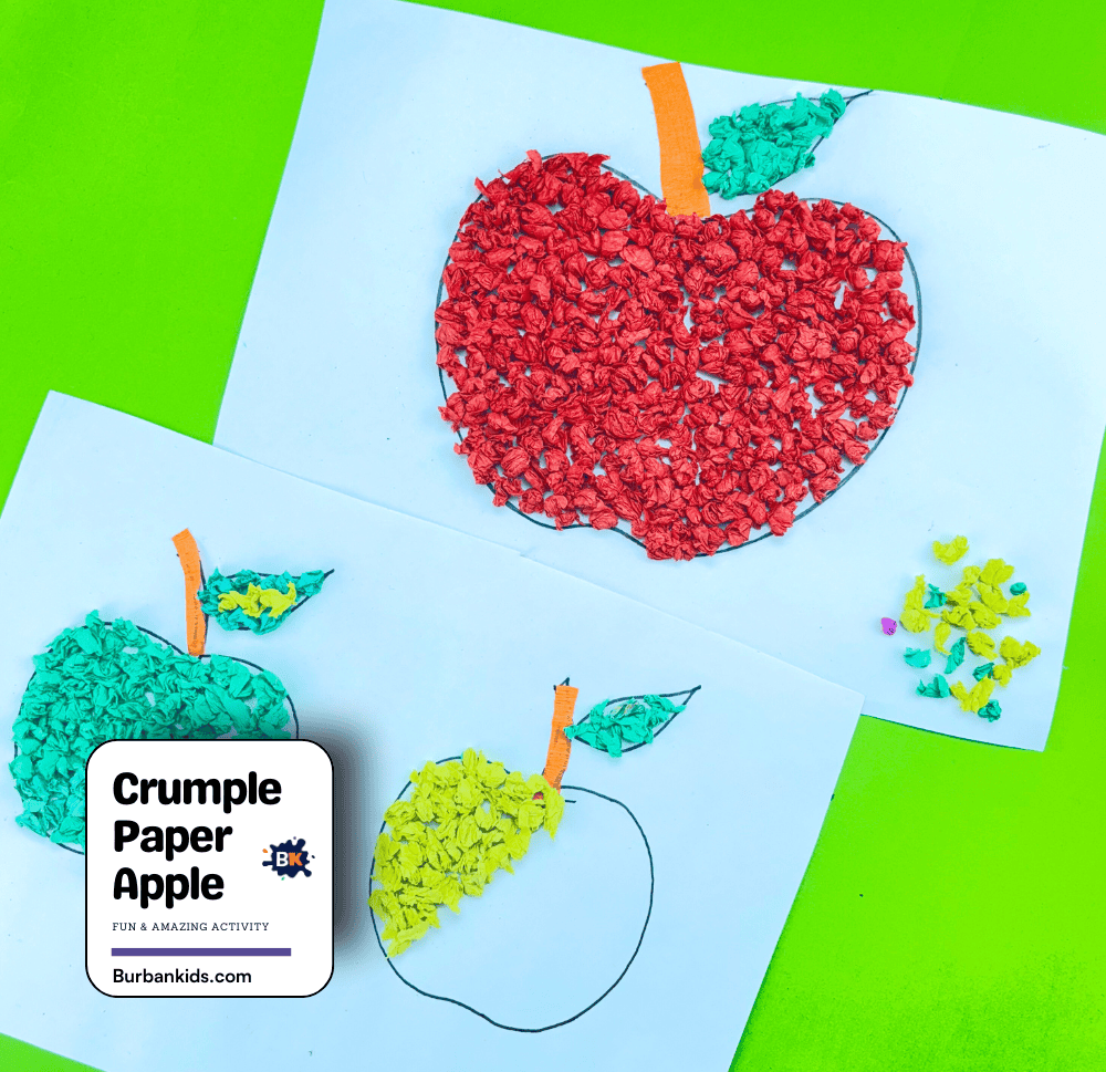 Crumple Paper Apple