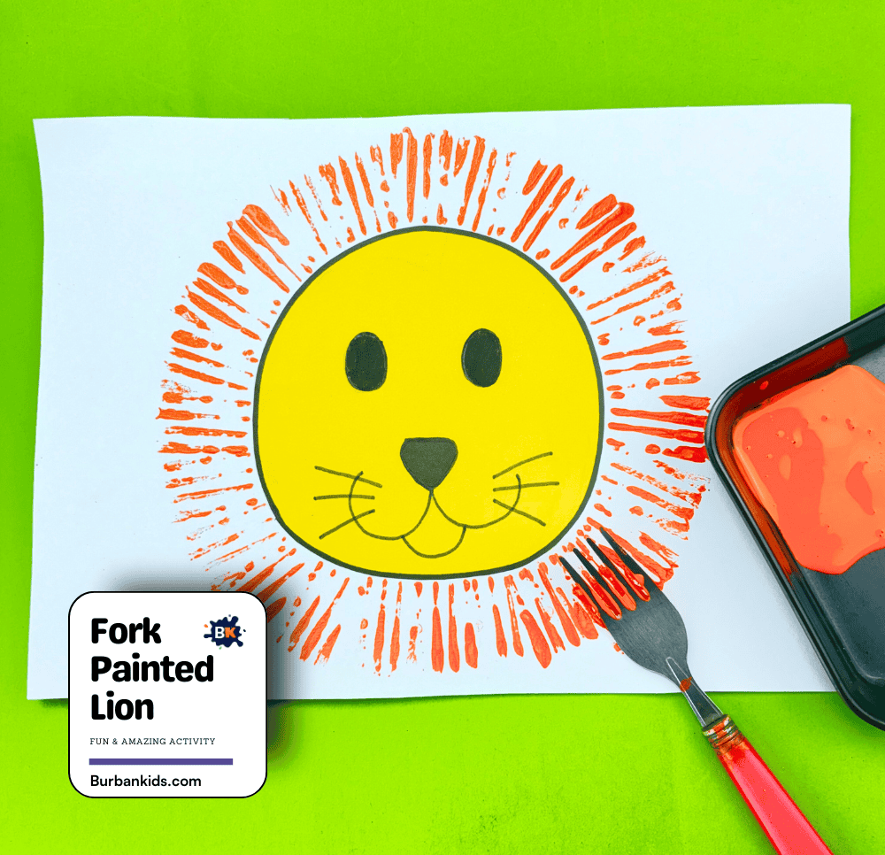 Fork Painted Lion