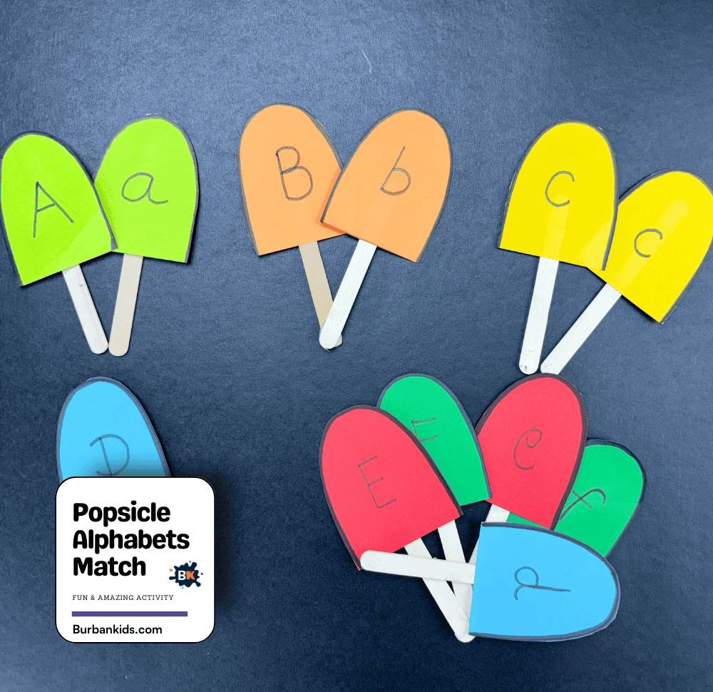 Popsicle Alphabets Match