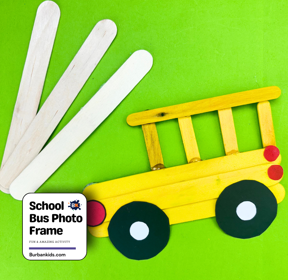 School Bus Photo Frame