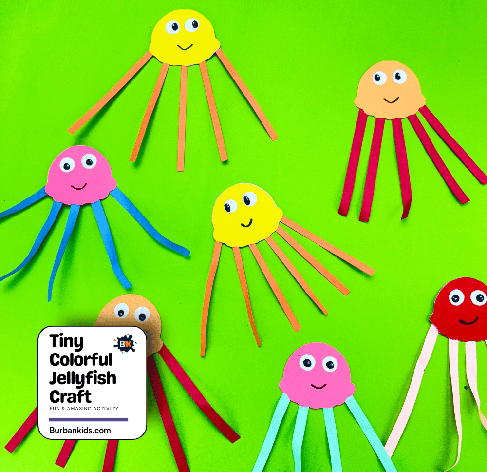 Tiny Colorful Jellyfish Craft